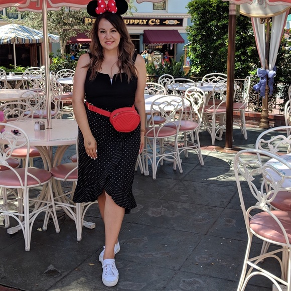 Oasis Polkadot Midi Wrap Skirt With Ruffle - Picture 8 of 8